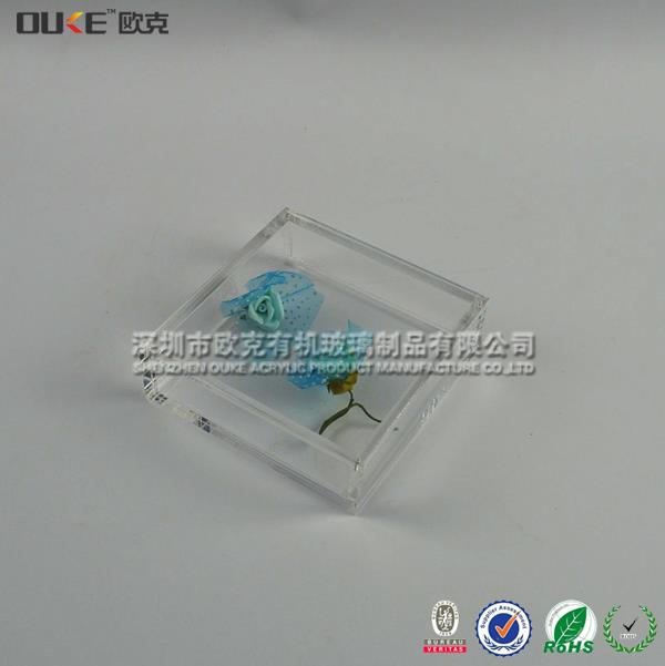 透明無蓋簡易有機玻璃盒
