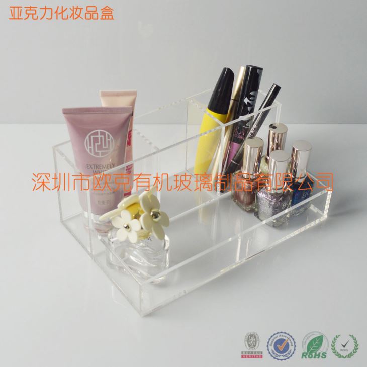 深圳廠家訂制亞克力桌面彩妝收納盒 深圳廠家訂制亞克力桌面彩妝收納盒