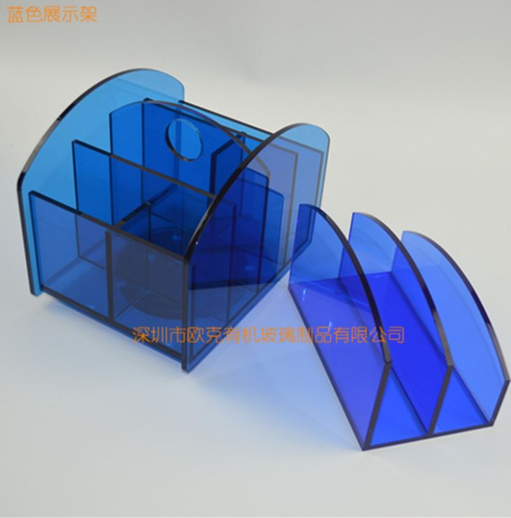 藍色展示架