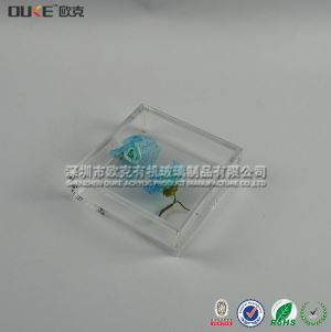 透明無蓋簡易有機玻璃盒